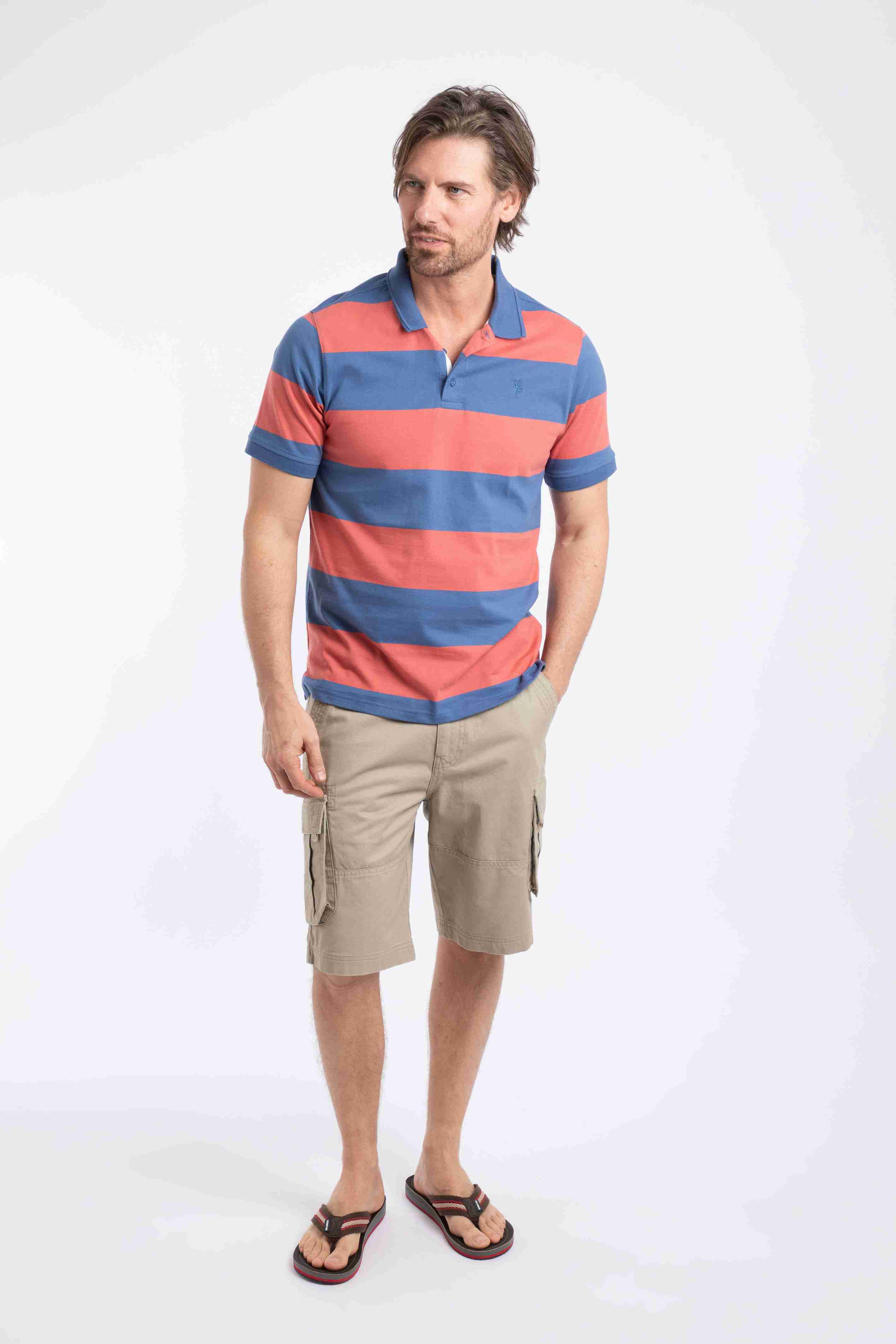 Ronald Striped Polo Shirt Nantucket