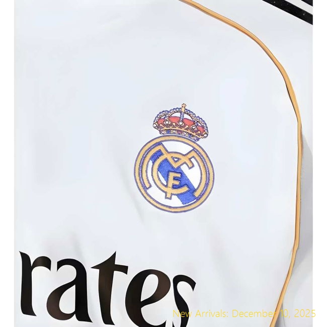2025-2026 Real Madrid Long Sleeve RM Official Home Shirt (Vini Jr. 7)