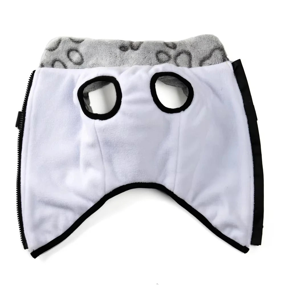 – Comfy Fleece Dog Jacket With Adorable Paw Design For Frenchie Fans