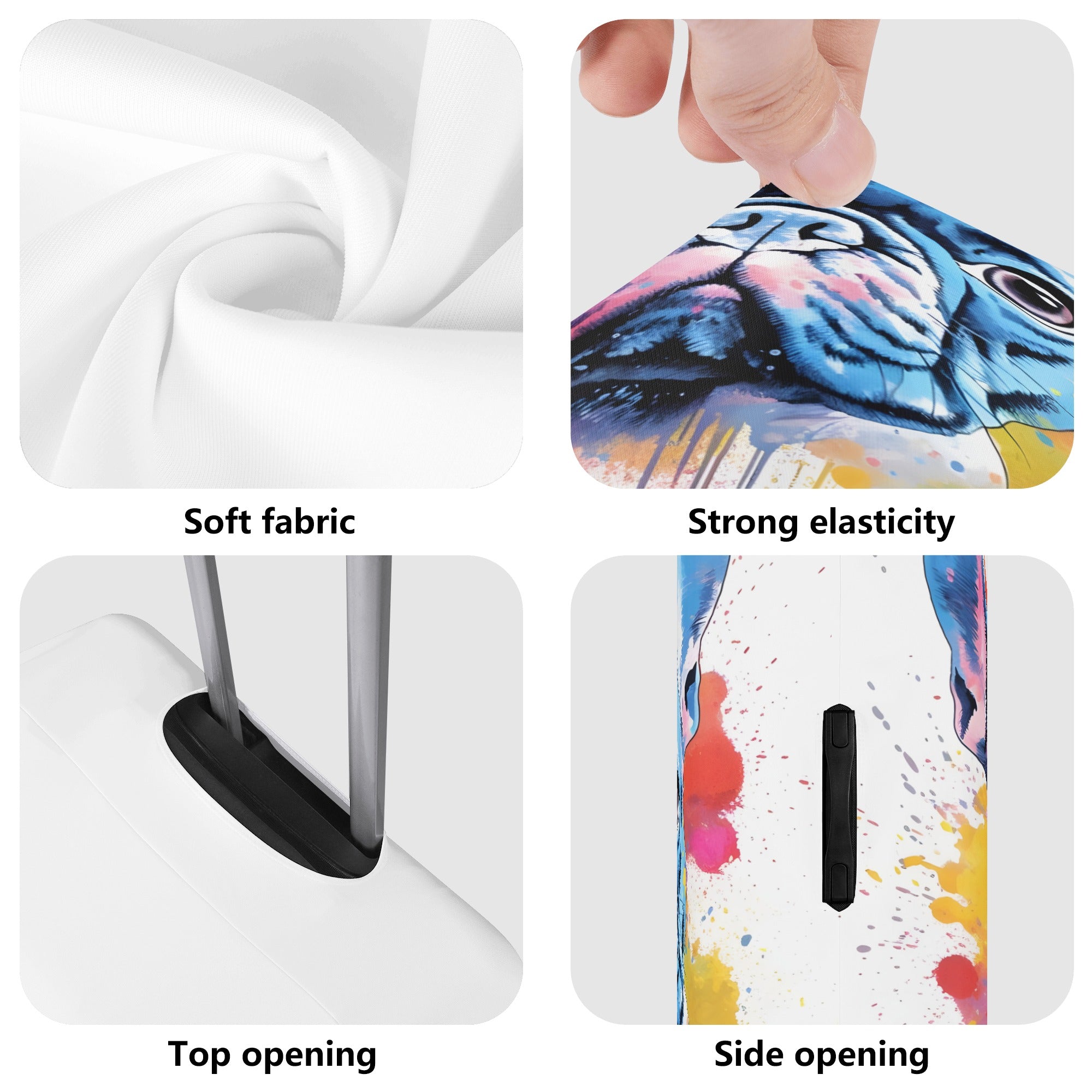 French Bulldog Hugo Luggage Cover Cute Frenchie Essential