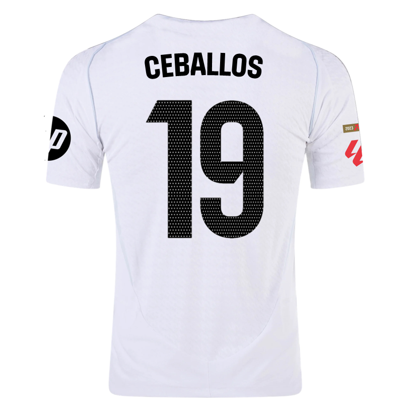 Real Madrid Patches 2024-2025 La  Home Jersey – Authentic Shirt