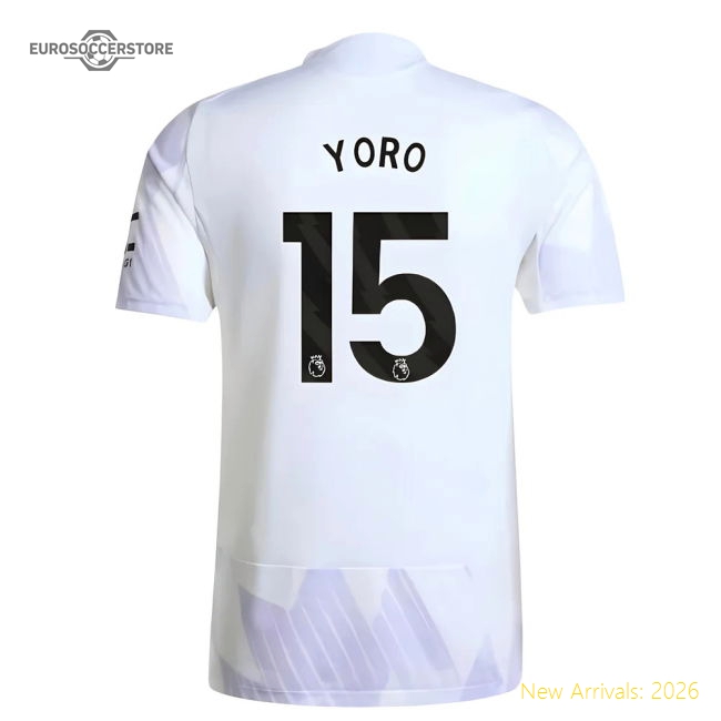 Premium-grade 2025-2026 Man Utd Authentic Away Shirt (yoro 15)