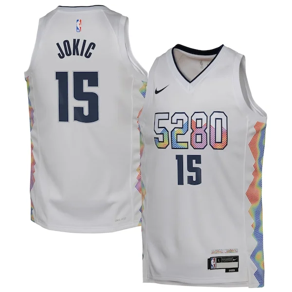 Nikola Jokic DEN Swingman Jersey - trendy Basketball - White