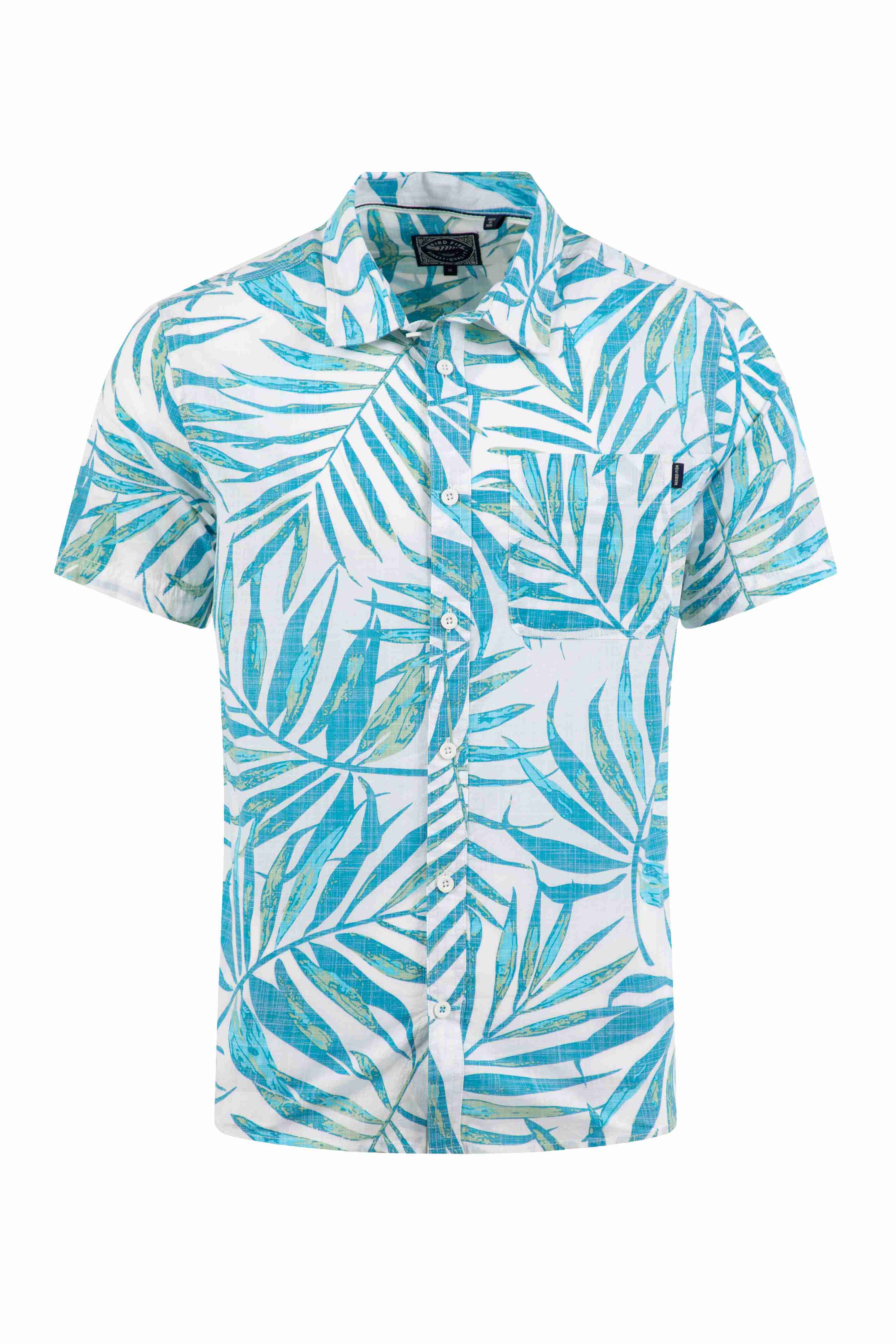 Faraway Short Sleeve Printed Shirt White