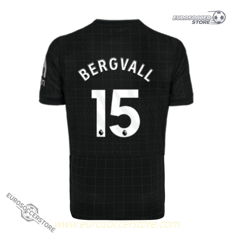 Away Jersey of Tottenham Hotspur with BERGVALL 15 for the 25-26 Season