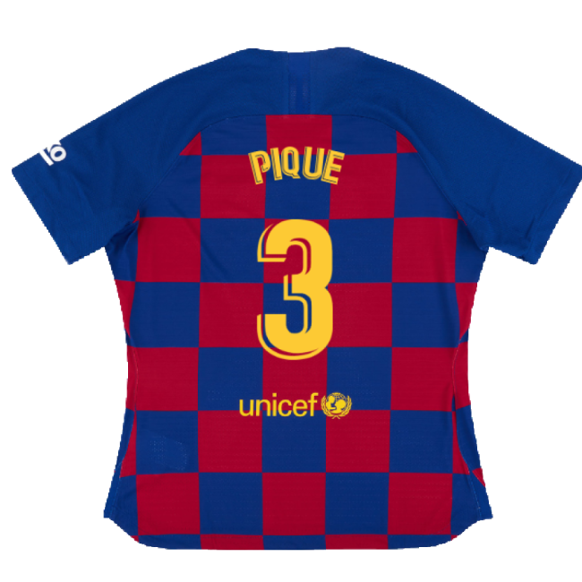 Barcelona Primera Division Pique Home Official Jersey Puma Drycell