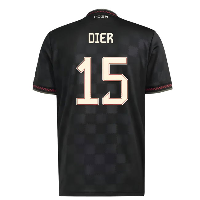 2025-2026 Bayern Munich Third Shirt (Dier 15) Reinforced Seams