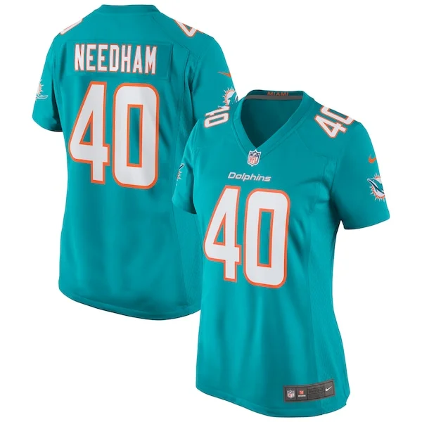 None Nik Needham Game Jersey - Aqua | NFL Player Jersey | NFL Football