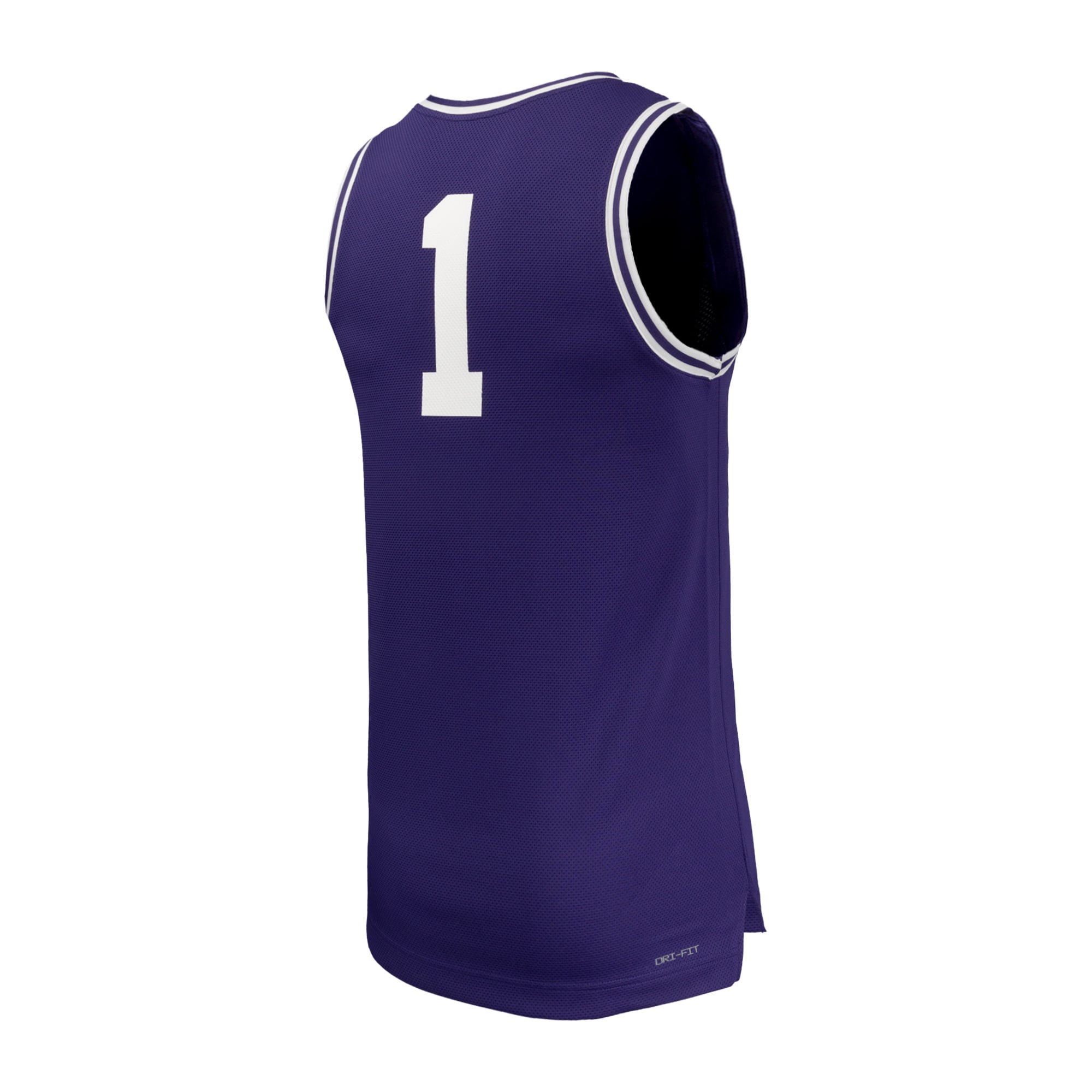 #1 TCU Horned Frogs Nike Replica Basketball Jersey - Purple
