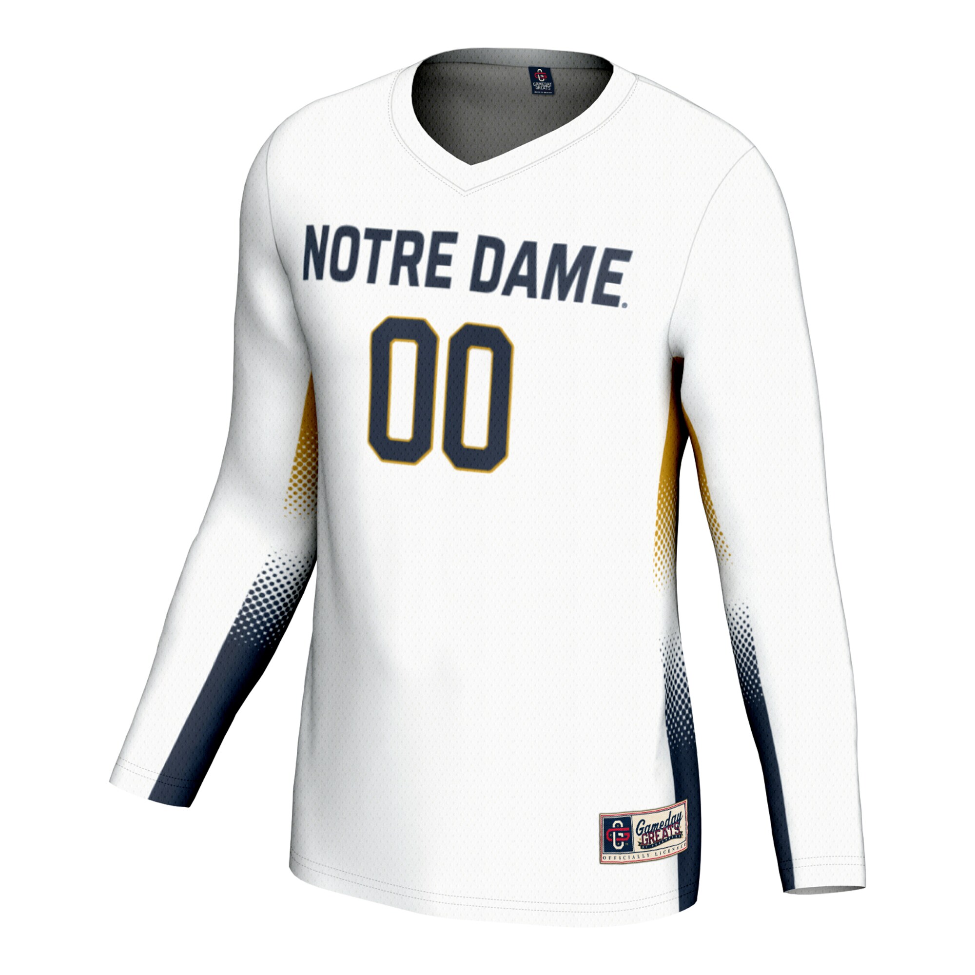 [NJP] Notre Dame Fighting Irish GameDay Greats Unisex NIL Lightweight Volleyball Jersey - White