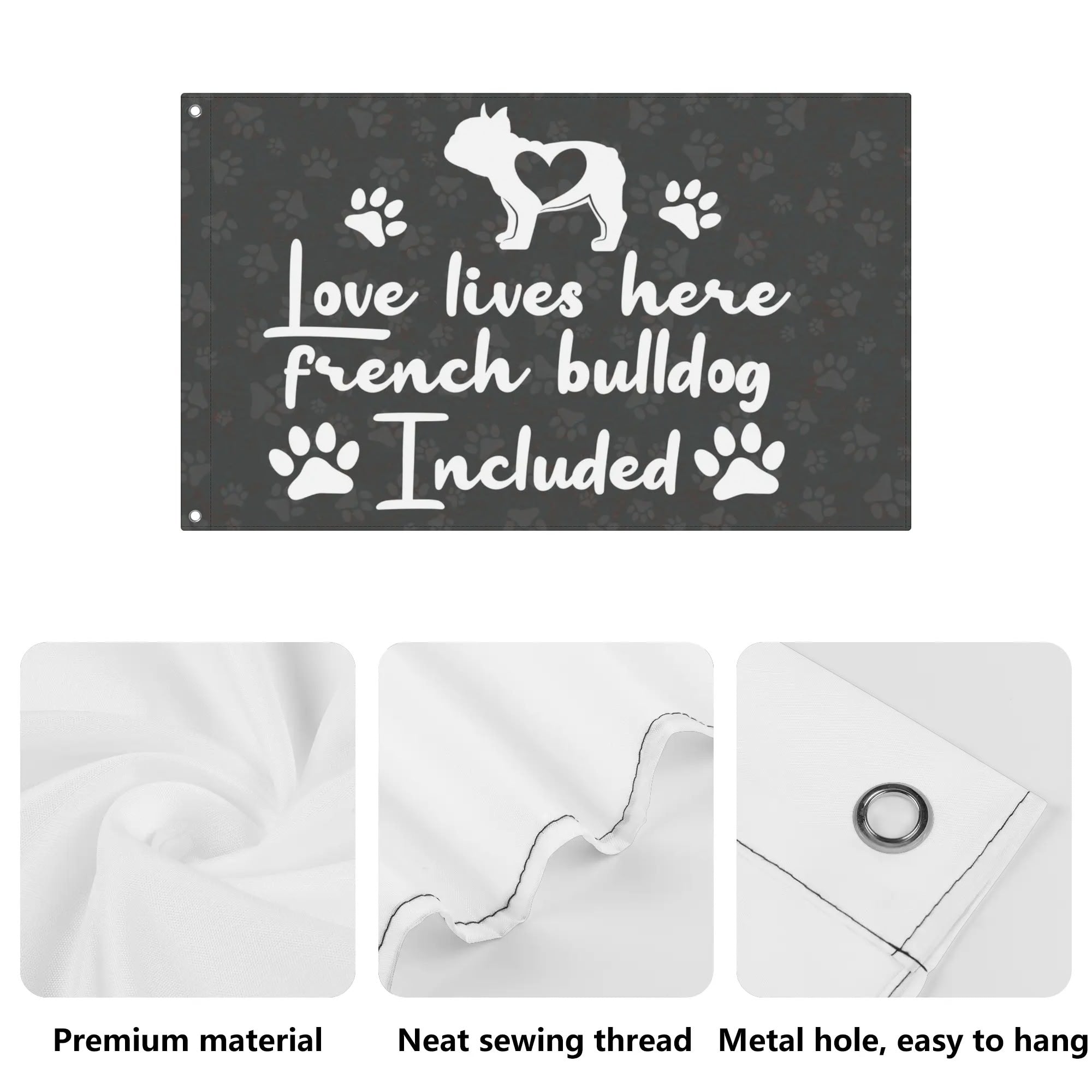 Frenchie-Fan Milo - Garden Flags For Frenchie Lovers for Fashion Lovers