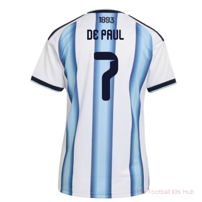 [LK] 2026/27 Argentina Home Shirt (Womens) (De Paul 7)