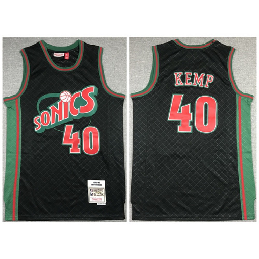 Performance Professional Men's OKC #40 Shawn Black Basketball Jersey