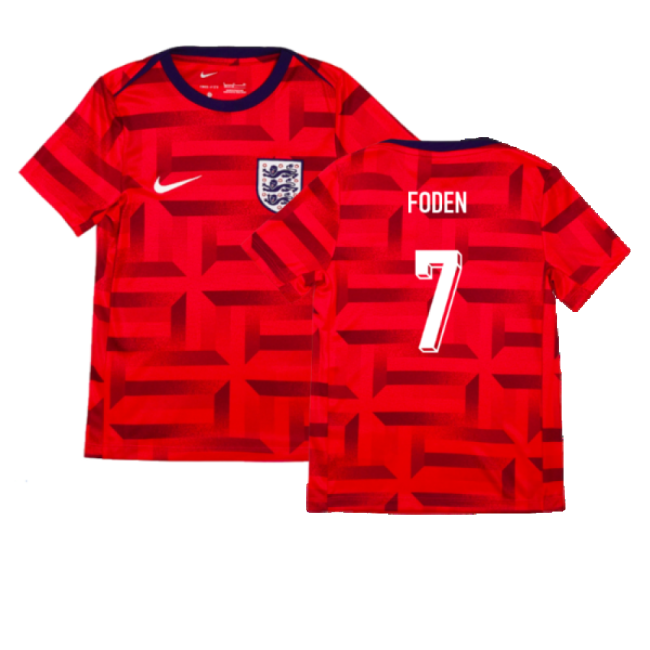 Supporter Grade England Home Replica Jersey (Kids) (Foden 11)