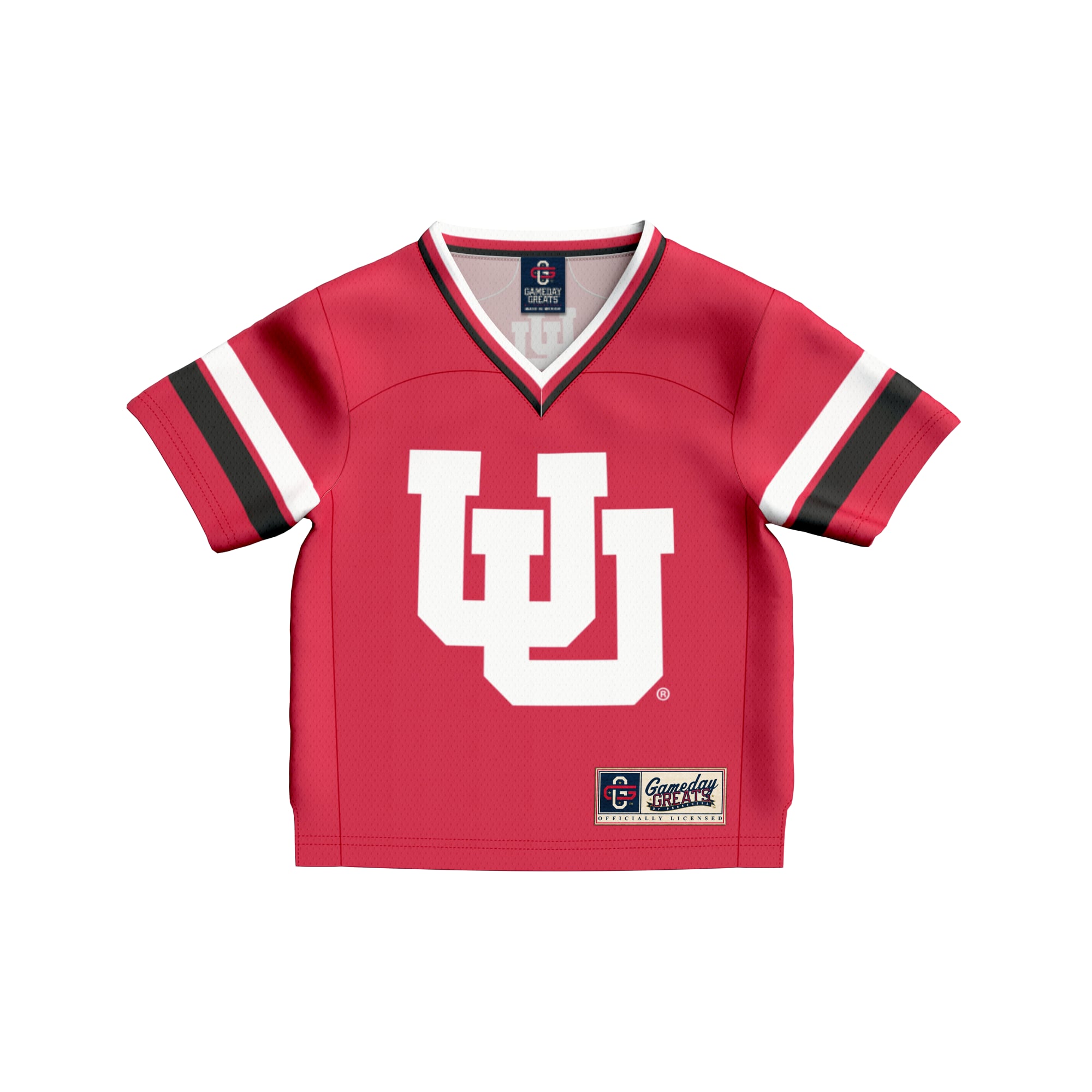 #1 Utah Utes GameDay Greats Toddler Lightweight Collegiate Football Fashion Jersey - Red