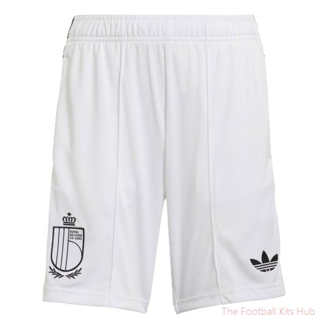 [JED] 2026/27 Belgium Away Shorts (White) - Kids