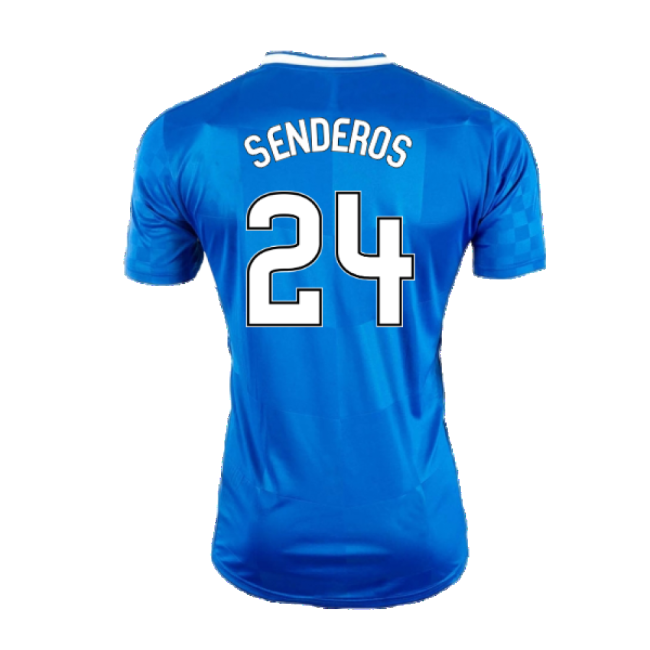 Premium Glasgow Rangers Home Uniform Rangers 201 #6 Affordable (v9)