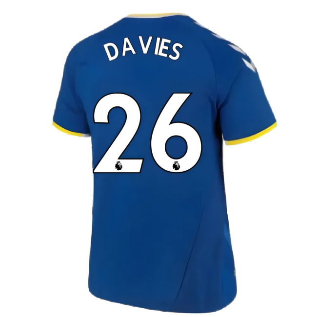 High Quality 2021-2022 Everton Home (davies 26) With Limited Edition