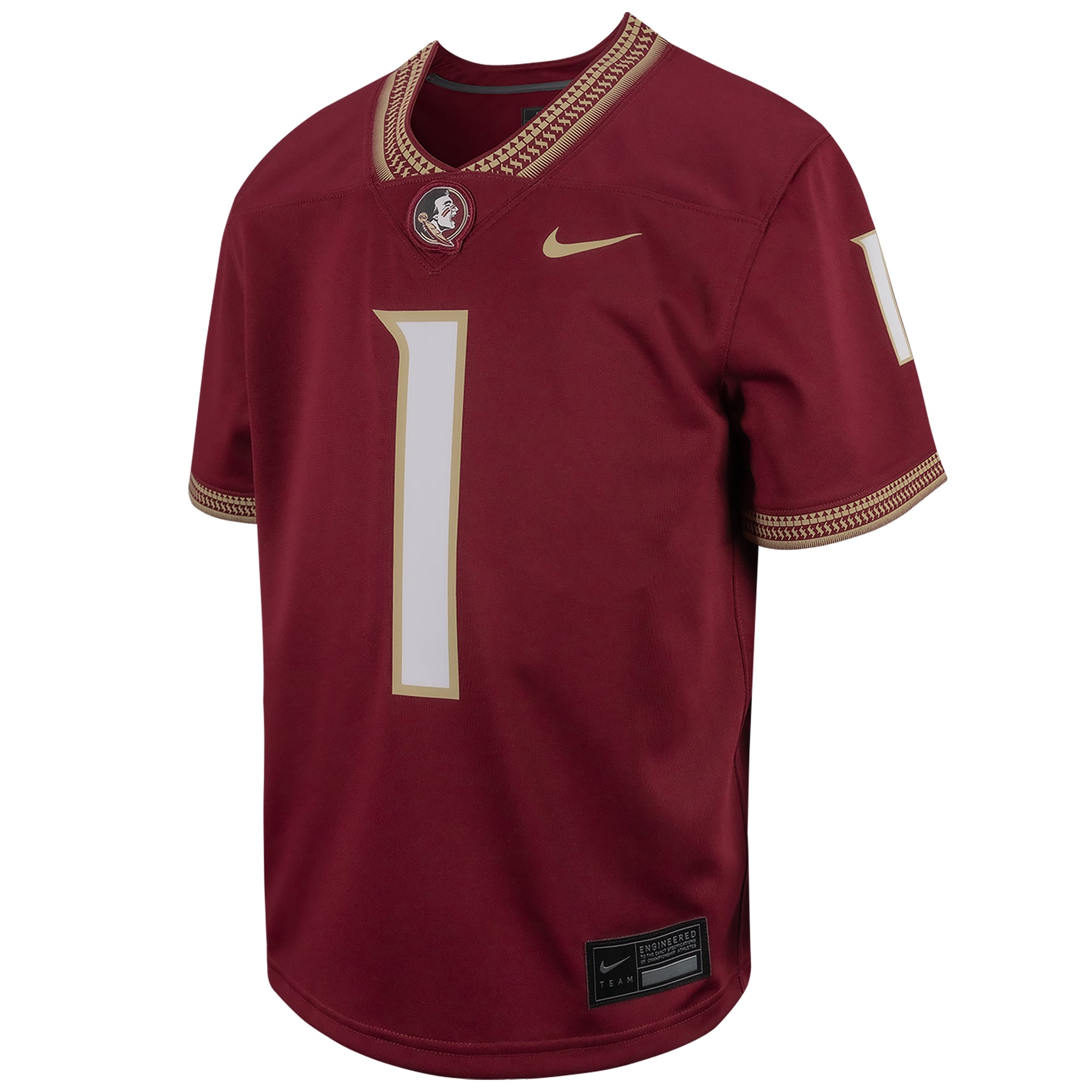 Youth # Garnet Florida State Seminoles Football Game Jersey