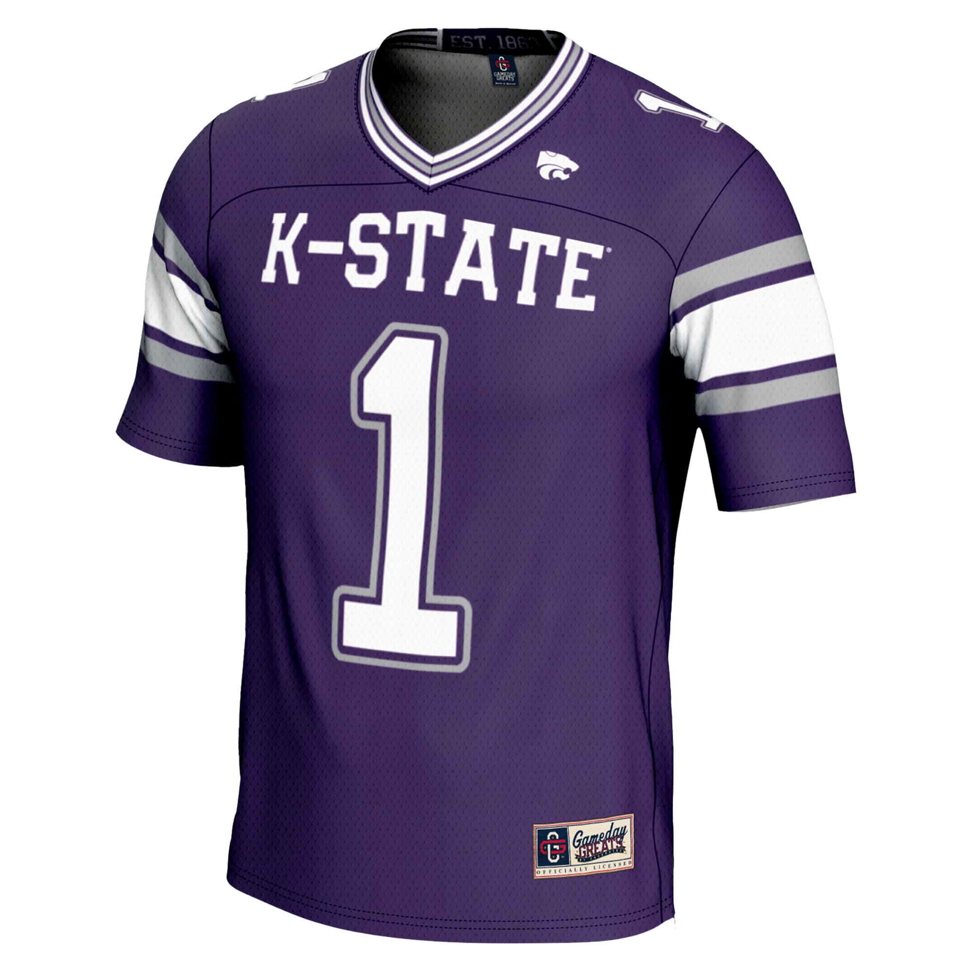Youth #1 Purple Kansas State Wildcats Football Jersey
