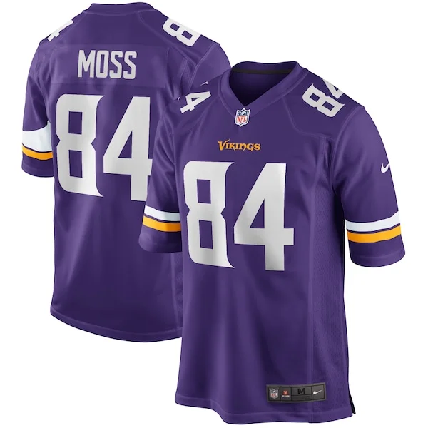 None Randy Moss Game Jersey - Purple | NFL Player Jersey | NFL Footbal