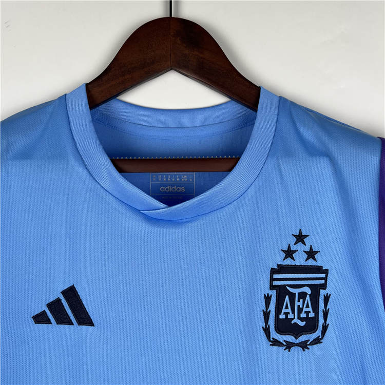 Elite Series Argentina 2022 Soccer Jersey Football Blue Training Vest