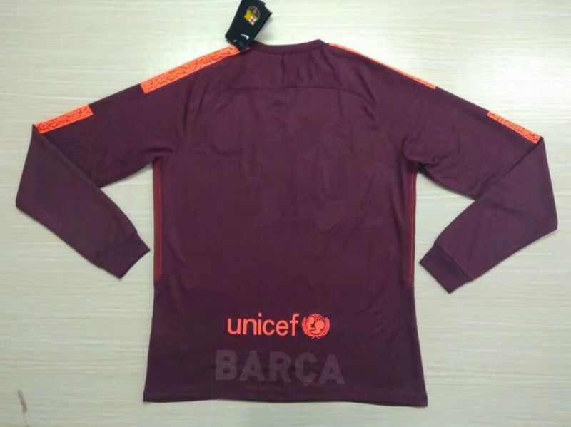 Moisture Wicking Barca Barcelona Third 201718 LS Soccer Jersey Shirt
