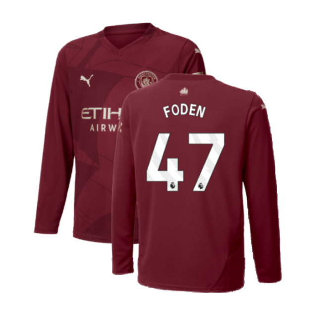 2024-2025 Man City Shirt (Kids) (Foden 47) (Kids) | Premium