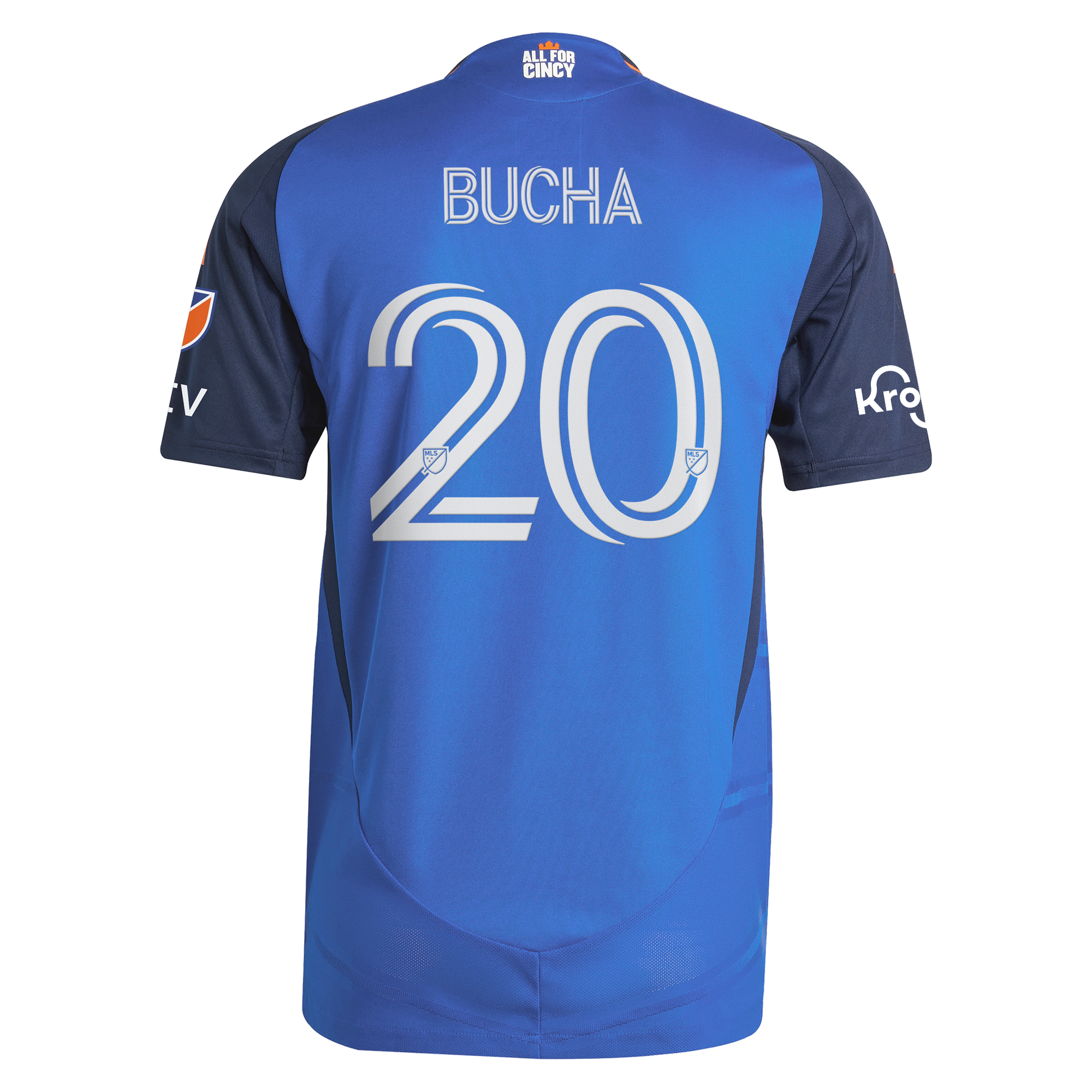 [LK] Pavel Bucha FC Cincinnati 2025 Orange and Blue Legacy Kit On-Field Authentic Jersey - Blue
