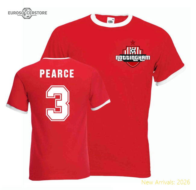 Outstanding Stuart Pearce Nottingham Forest Ringer Tee (red)