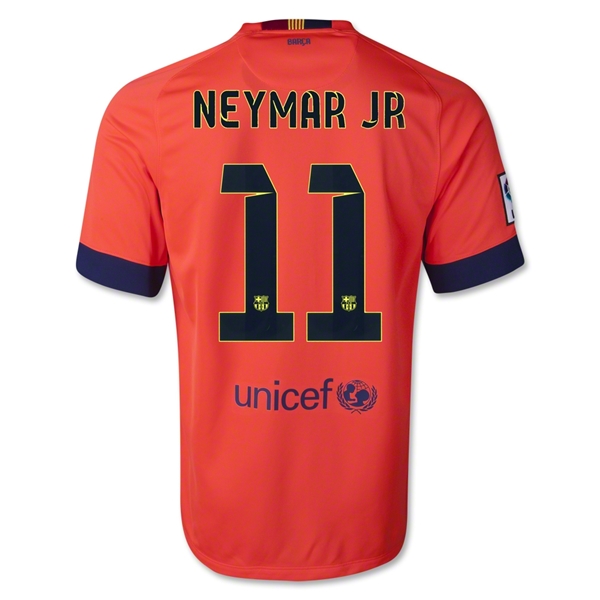 Breathable Barca Barcelona 1415 NEYMAR JR 11 Away Shirt