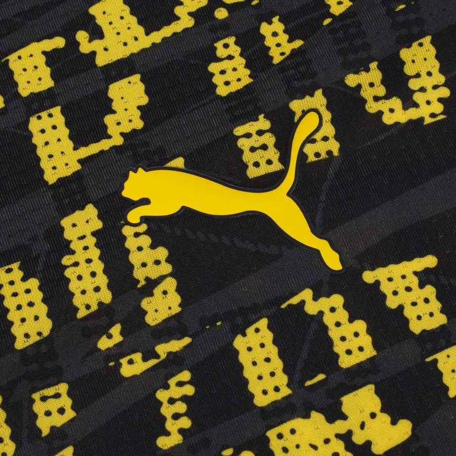 Dortmund Training T-Shirt Pre Match - PUMA Black/Faster Yellow Kids