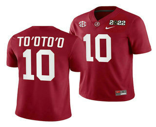 Men's ALA Tide Red 2022 replica Henry Too #10 high quality Jersey
