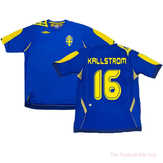 Sweden 2006-08 Away (S) (Excellent) (Kallstrom 16)