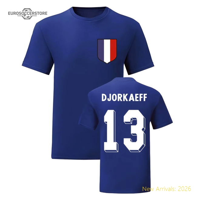 Youri Djorkaeff France National Hero Tee\'s (Blue)
