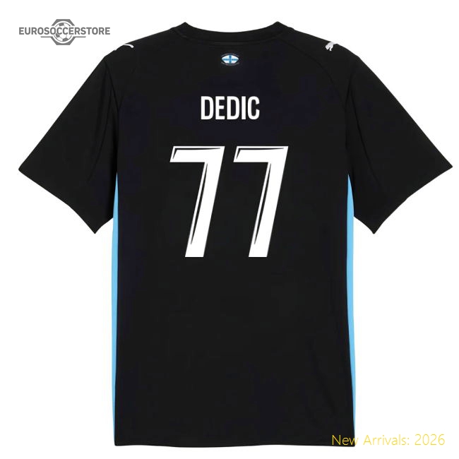 Marseille 2025-2026 Away Shirt (Kids) (Dedic 77) Ligue 1 Training Wear