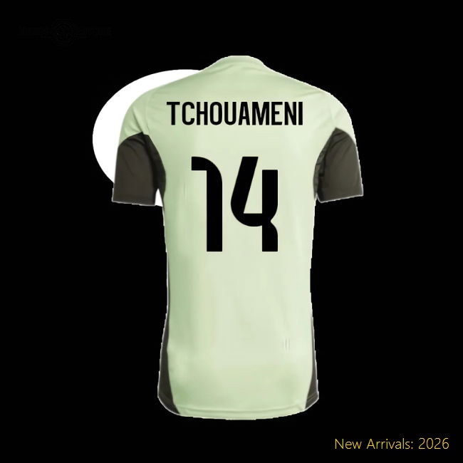 Non-toxic Kids Football Team Tchouameni Jersey 2025-2026 Lightweight