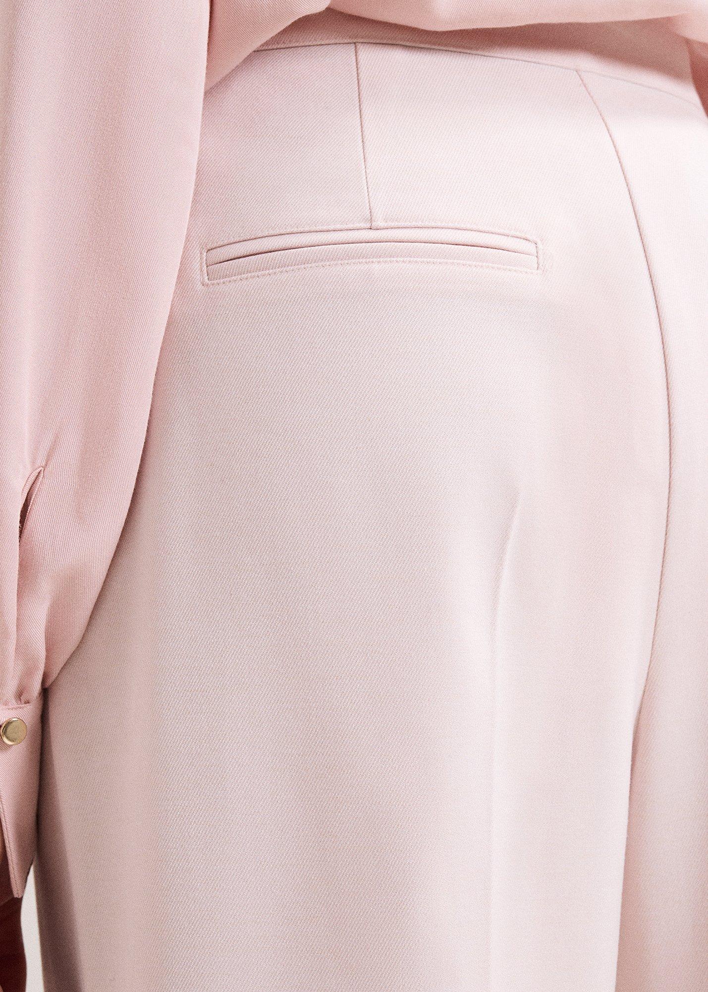 Sandie Pink Wool Trousers