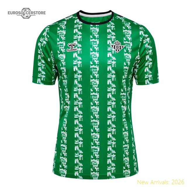 Authentic Best-Selling 2024-2025 Real Betis Pre Game Jersey (Green)
