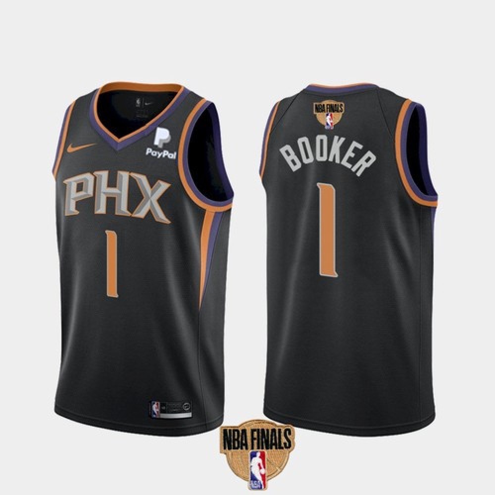 Fan Favorite Game-Ready Men's Suns #1 Devin Black Basketball Jersey