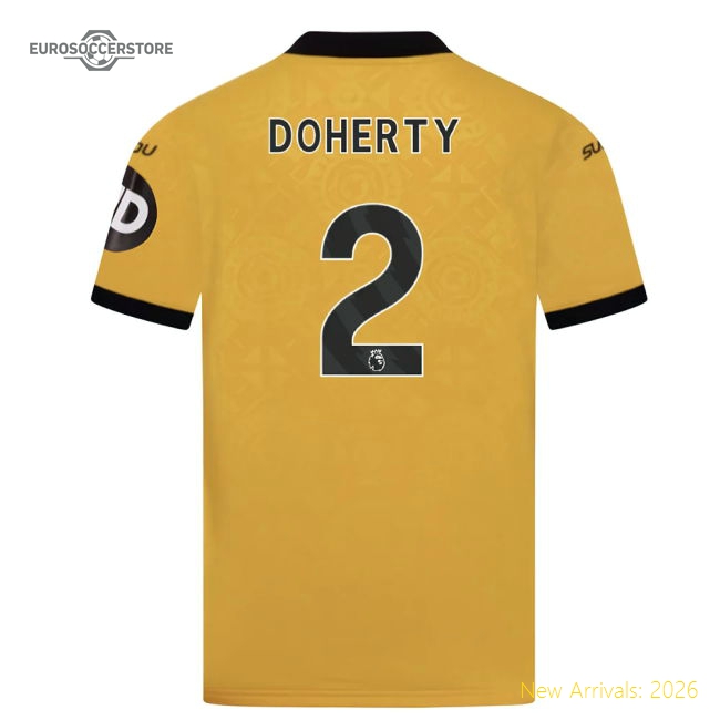 Durable Football Team Kids Doherty Jersey 2025-2026 Soft-touch