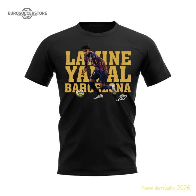 Supporter Authentic Lamine Yamal Barcelona Player Tee (Black)