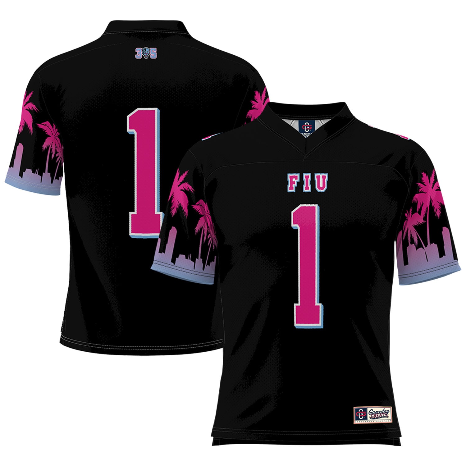 Youth #1 Black FIU Panthers Miami Vice Football Jersey