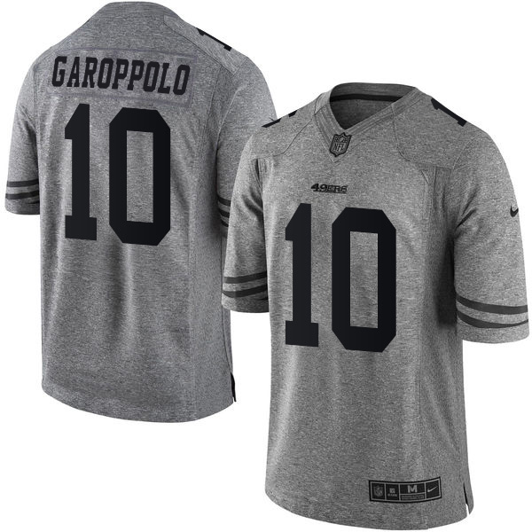 NFL SF 49ers #10 Jimmy Garoppolo Gray Limited Jersey - High Quality