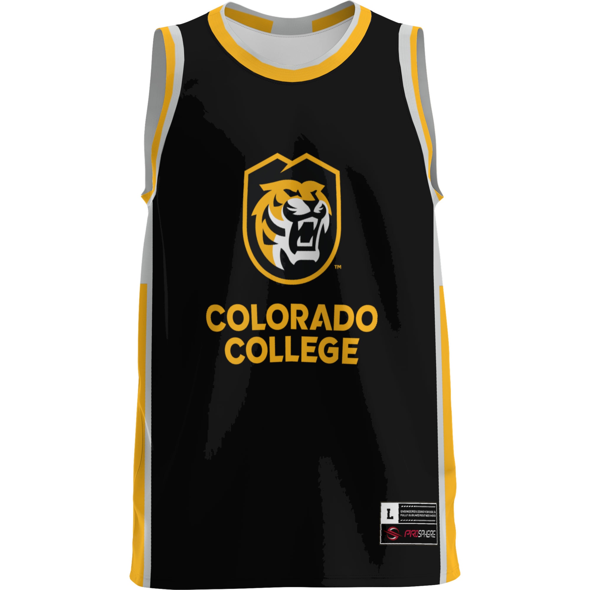 [DDG] Colorado College Tigers GameDay Greats Lightweight Basketball Jersey - Gold