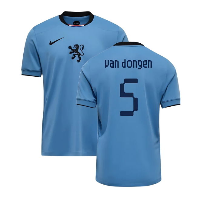 Van Dongen 5 Netherlands National Team Fan Jersey - Kids Version