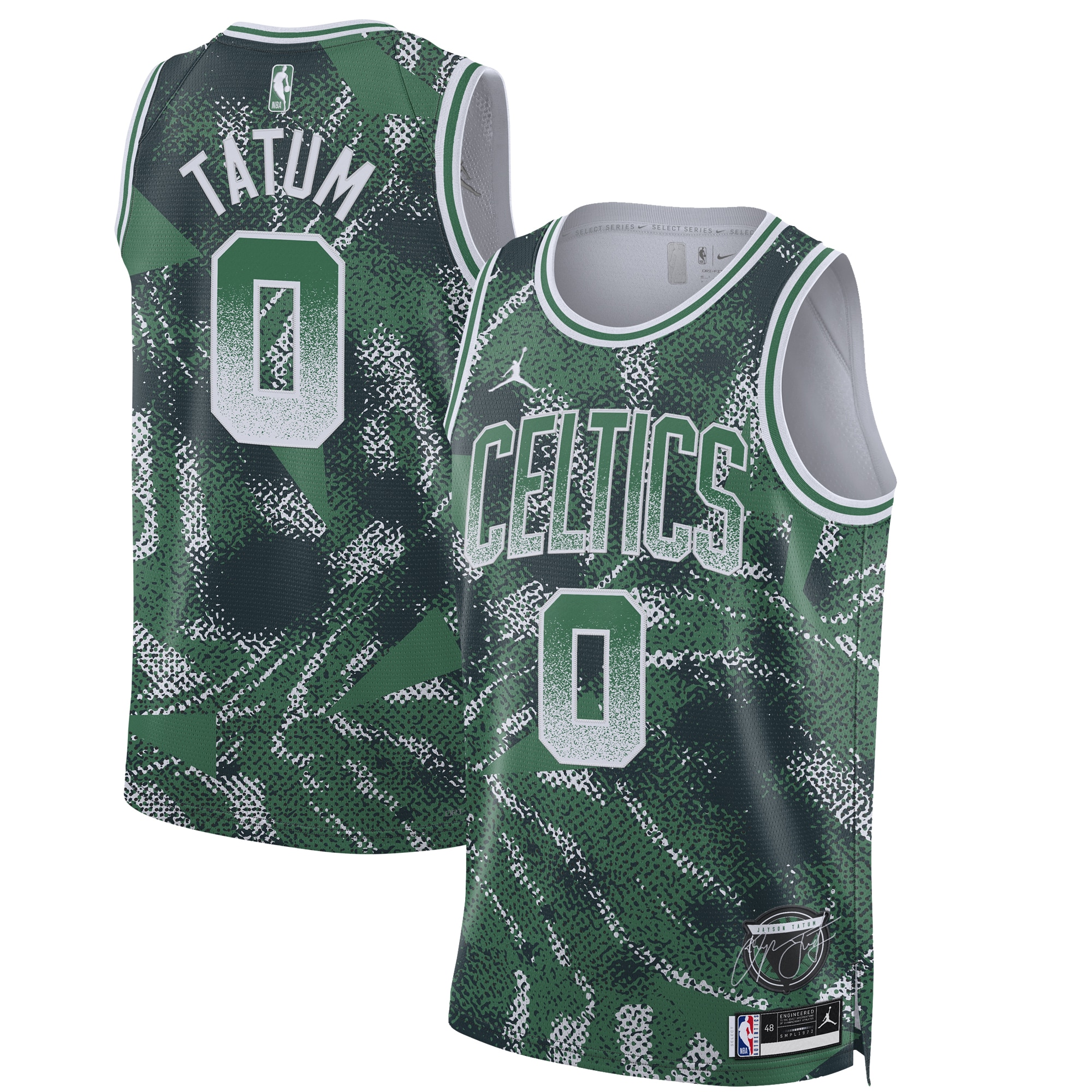 [SJH] Youth Jayson Tatum #0 Boston Celtics 2025 Select Series Swingman Player Jersey - Green