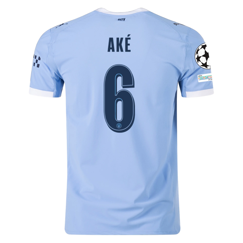 Manchester City Blue/White) 2025-2026 UCL Home Jersey – Authentic Shirt