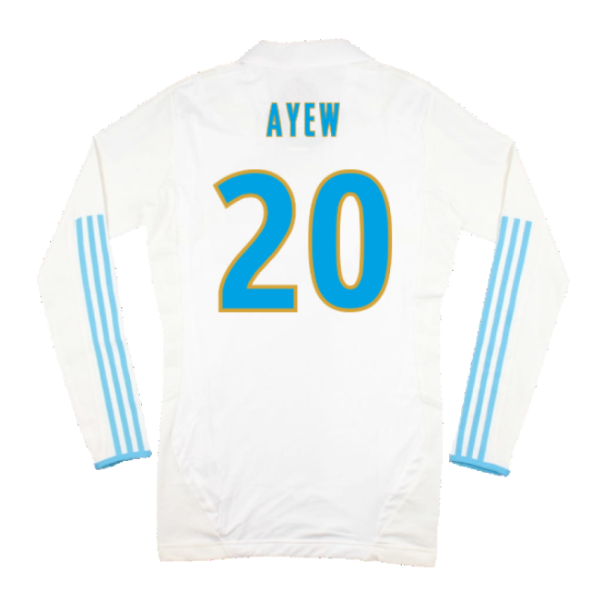 Marseille 2011-12 Home Player Edition For Adults (Ayew Football Shirt