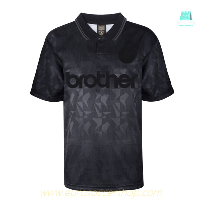 Man City 1990 Blackout Retro Shirt (TOURE YAYA 42)